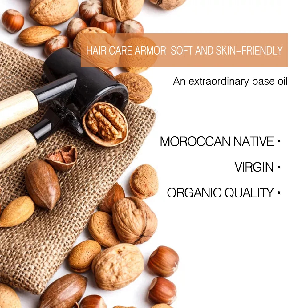 Organic Argan Oil 100% Pure Cold Pressed Virgin Premium Grade For Dry & Damaged Skin, Hair, Face, Body, Scalp & Nails