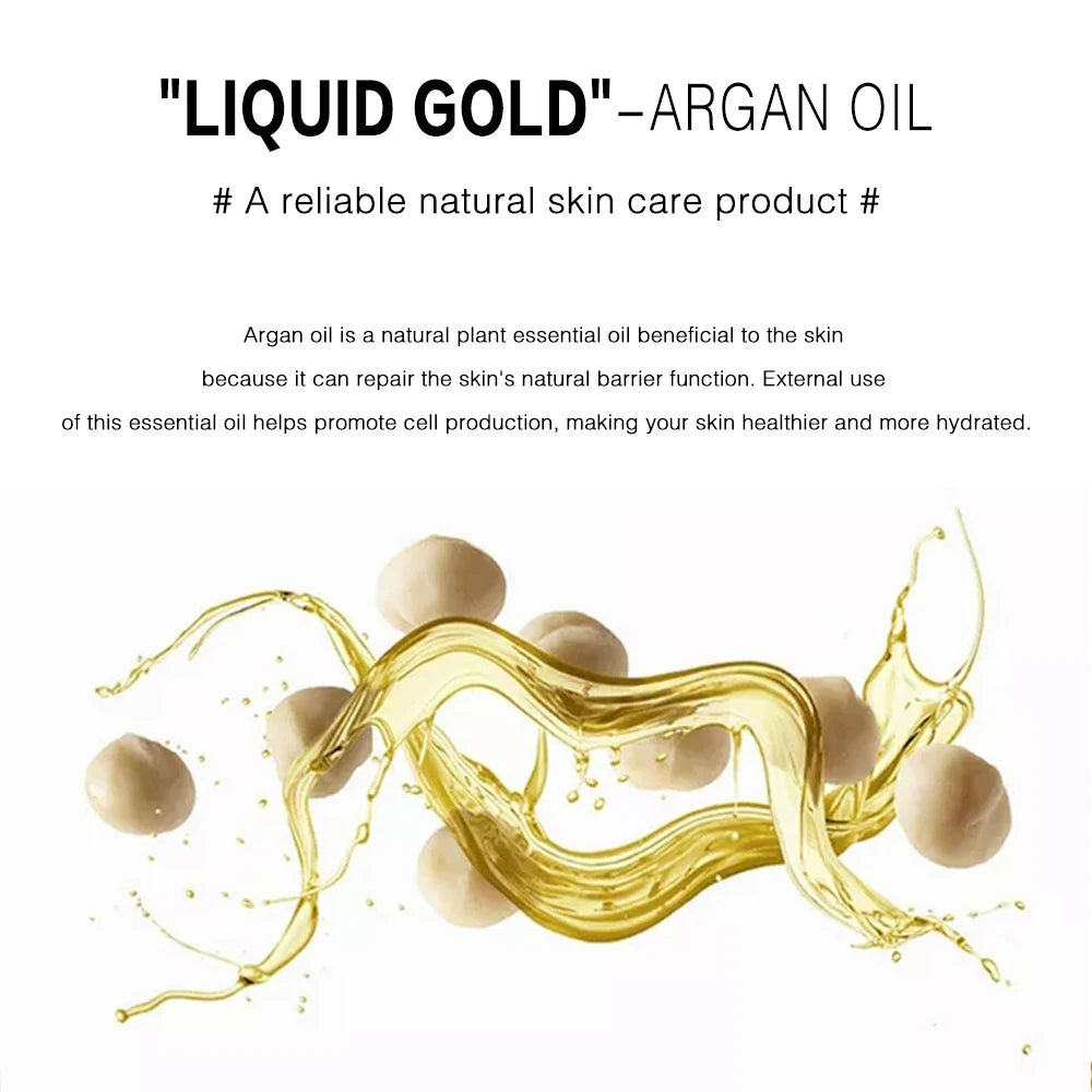 Organic Argan Oil 100% Pure Cold Pressed Virgin Premium Grade For Dry & Damaged Skin, Hair, Face, Body, Scalp & Nails