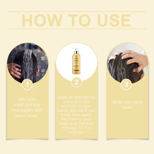 Viareline Argan Oil Shampoo Scalp Cleansing Gentle Moisturizing Smooth Shampoo