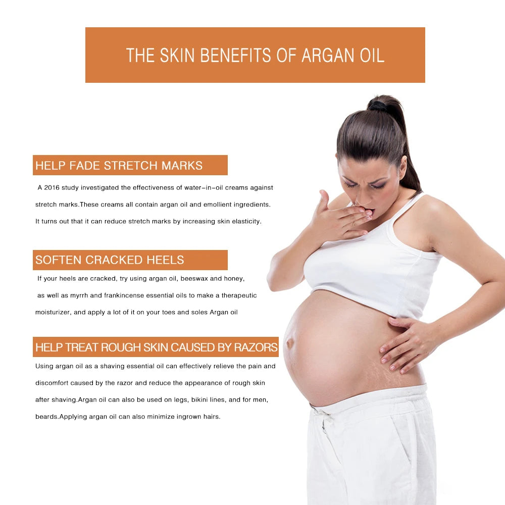 Organic Argan Oil 100% Pure Cold Pressed Virgin Premium Grade For Dry & Damaged Skin, Hair, Face, Body, Scalp & Nails