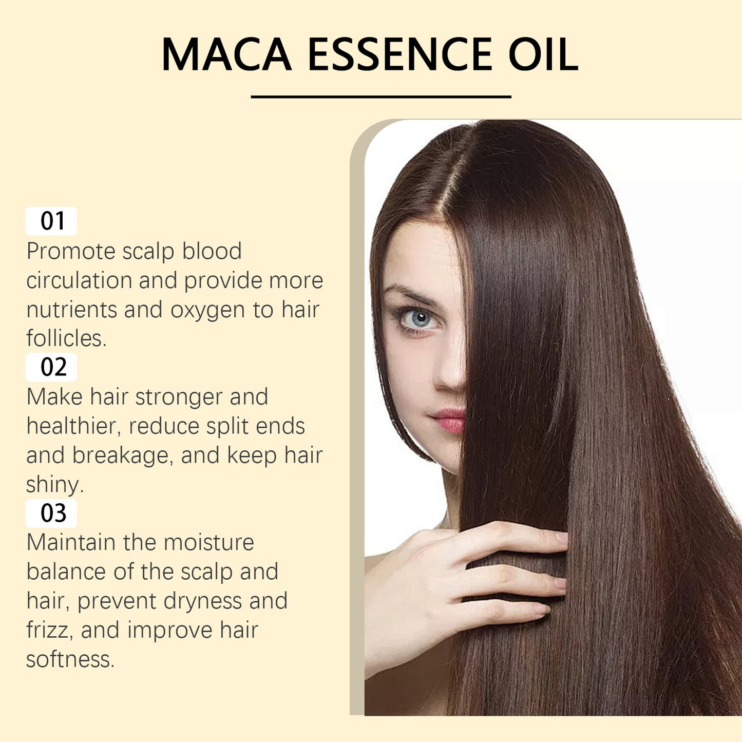 Pure Argan Oil Hair Essential Oil Preventing Hair Loss Nourishing Smoothing Dry Frizzy Multi-functional Argan Hair Care Product