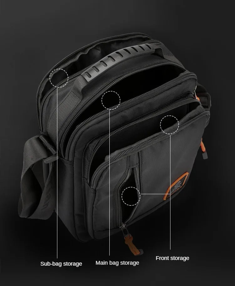 Multi-Function Men's Bag High Quality Nylon Man Messenger Bag Crossbody Bags Fashion Casual Men's Small Bag Handbag Shoulder