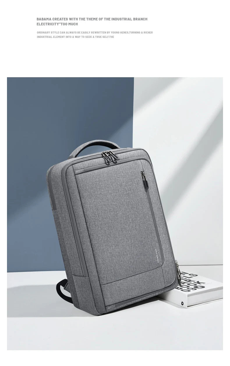 GOLF Business Laptop Backpack Slim Waterproof Men Back Pack Black Lightweight Notebook Bag 15 6 Inch With Compartment Shockproof