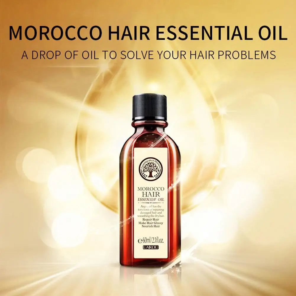Moroccan Argan Oil Hair Mask 50/60ml – Leave-In Treatment for Frizz Control, Hydration & Split Ends Repair, Salon/Home Use