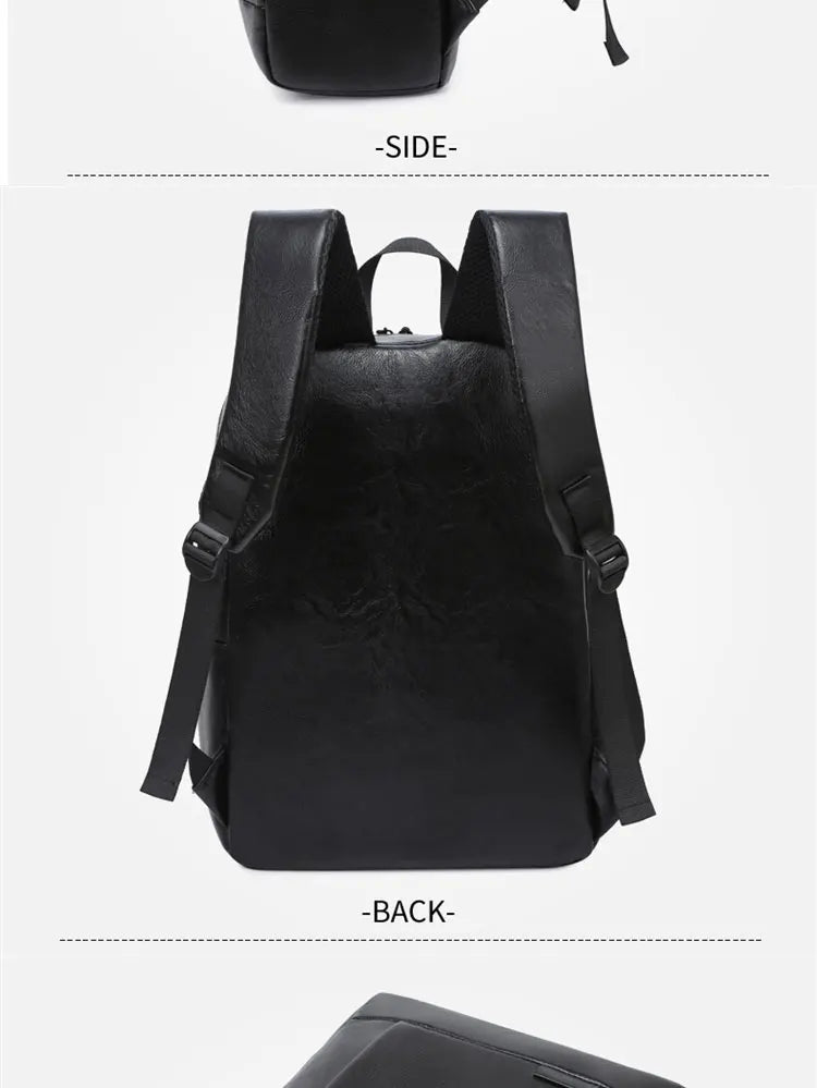 1 Pack 15.6 Inch Men's Business Simple Computer Backpack Usb Charging Lightweight Schoolbag Travel Commuting