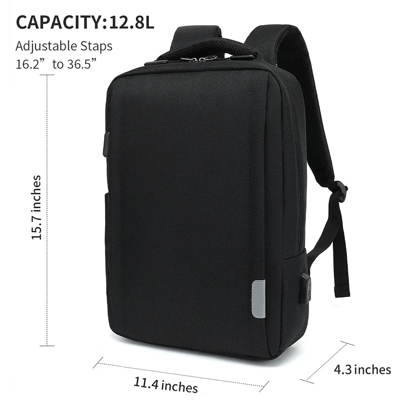 Women Men's Oxford Business Backpack 16 Inch Laptop Bag Students' School Books Bags Waterproof USB Charging Travel Backpacks