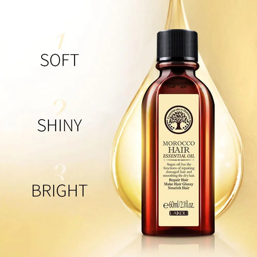 Moroccan Argan Oil Hair Mask 50/60ml – Leave-In Treatment for Frizz Control, Hydration & Split Ends Repair, Salon/Home Use