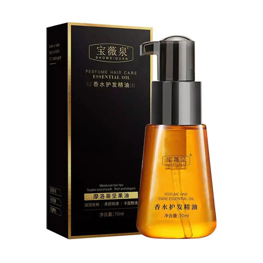 Morocco Argan Hair Oil Care Essence Nourishing Repair Damaged Improve Split Hair Rough Remove Greasy Treatment Hair Care 30/70ml