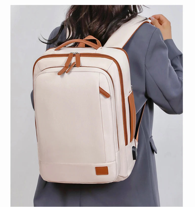 Business - style double - shoulder backpacks. They are large - capacity unisex backpacks with a sense of high - end. They are co