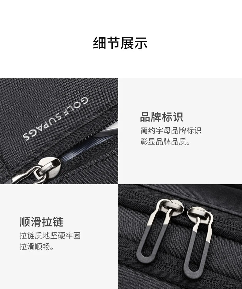 GOLF Business Laptop Backpack Slim Waterproof Men Back Pack Black Lightweight Notebook Bag 15 6 Inch With Compartment Shockproof