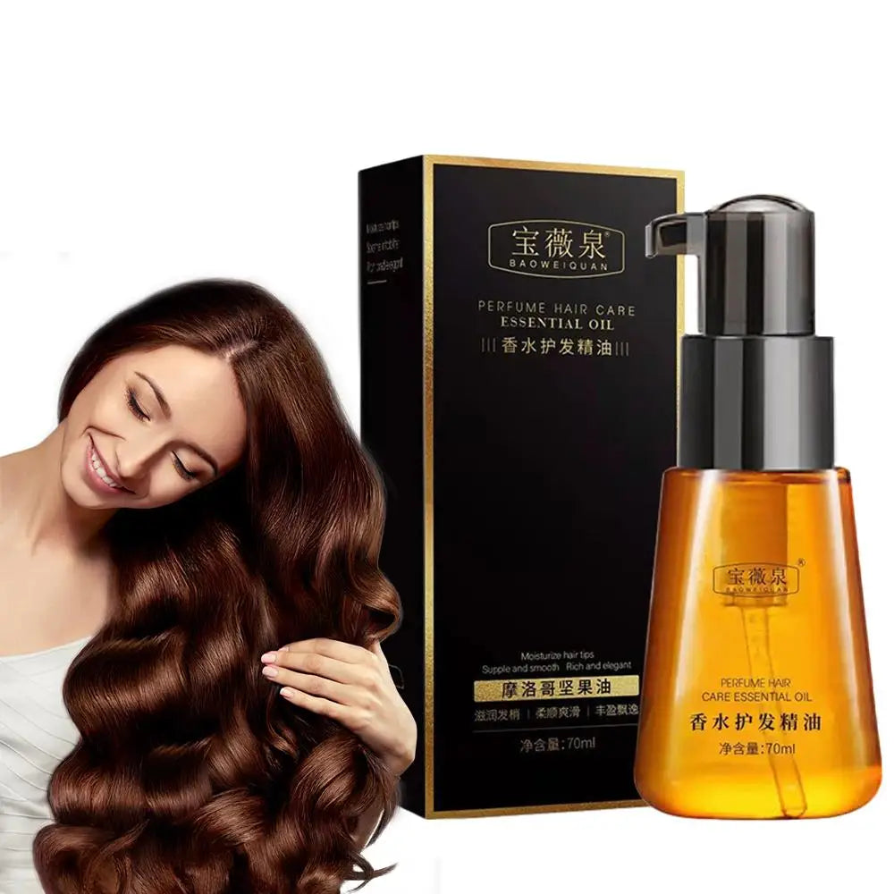 Morocco Argan Hair Oil Care Essence Nourishing Repair Damaged Improve Split Hair Rough Remove Greasy Treatment Hair Care 30/70ml