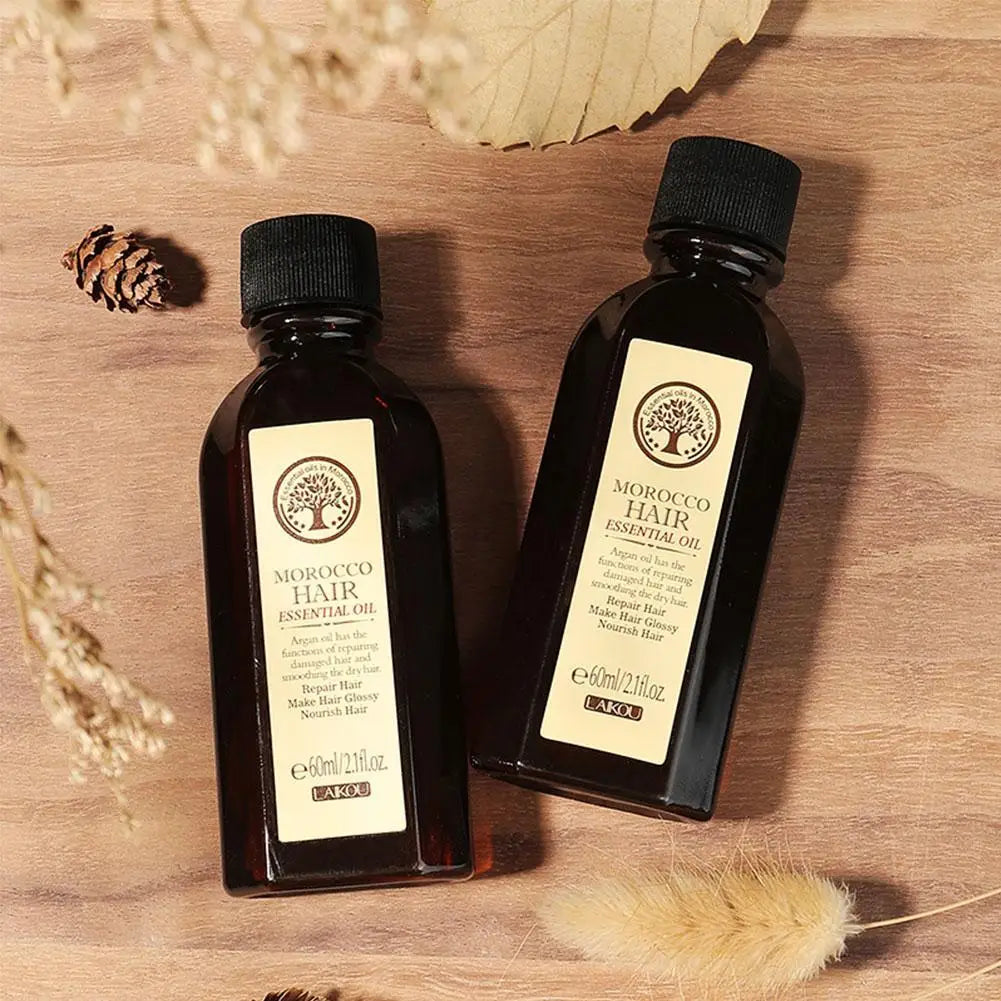 Moroccan Argan Oil Hair Mask 50/60ml – Leave-In Treatment for Frizz Control, Hydration & Split Ends Repair, Salon/Home Use