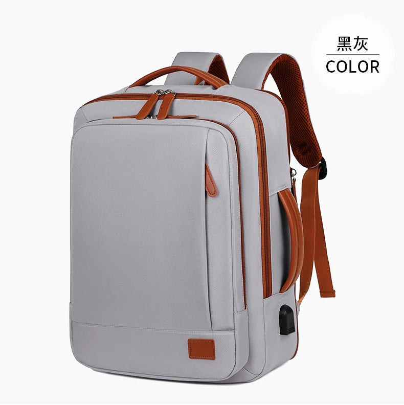 Business - style double - shoulder backpacks. They are large - capacity unisex backpacks with a sense of high - end. They are co