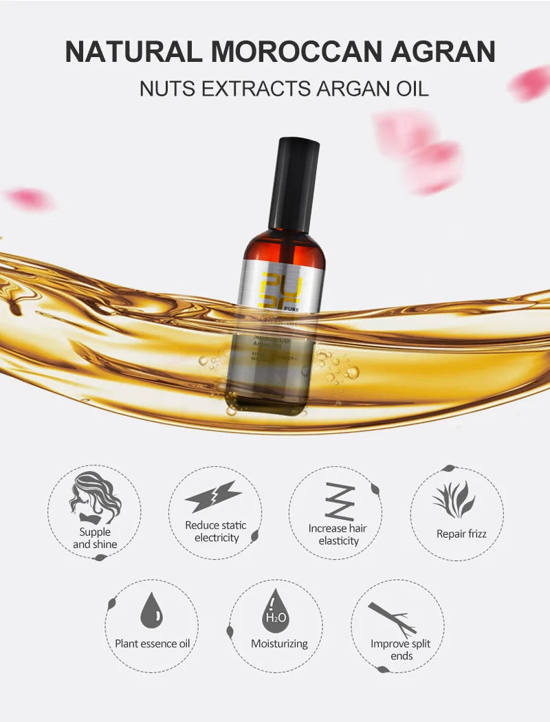 Layden Pure Argan Oil Moisturizes and Conditions Scalp Roots and Strands to Help Support Thick, Full, Healthy-looking Hair