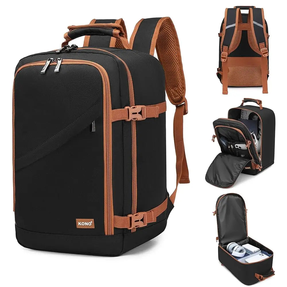 Kono Cabin Bag 40x20x25 for Ryanair Underseat Travel Carry-on Backpack Cabin Size 20L