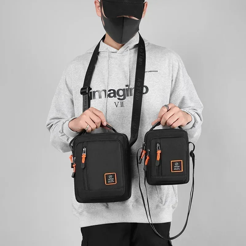 Multi-Function Men's Bag High Quality Nylon Man Messenger Bag Crossbody Bags Fashion Casual Men's Small Bag Handbag Shoulder