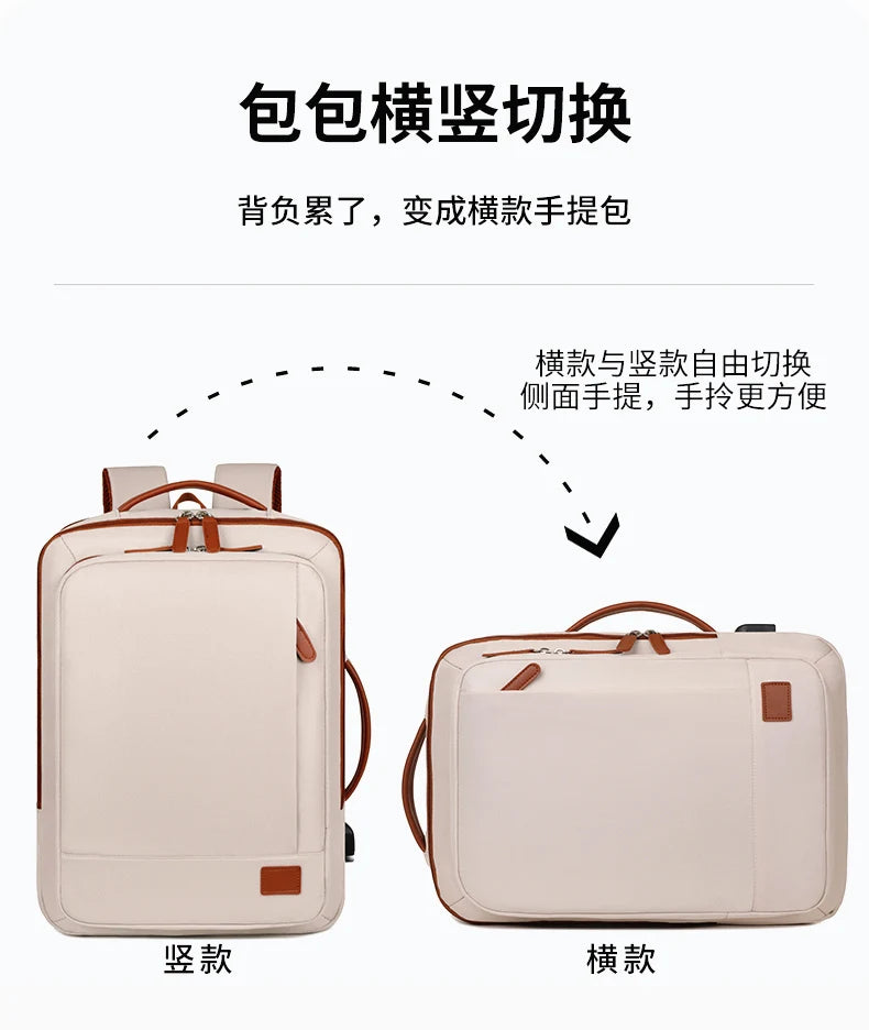 Business - style double - shoulder backpacks. They are large - capacity unisex backpacks with a sense of high - end. They are co