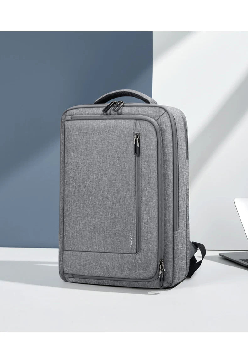 GOLF Business Laptop Backpack Slim Waterproof Men Back Pack Black Lightweight Notebook Bag 15 6 Inch With Compartment Shockproof