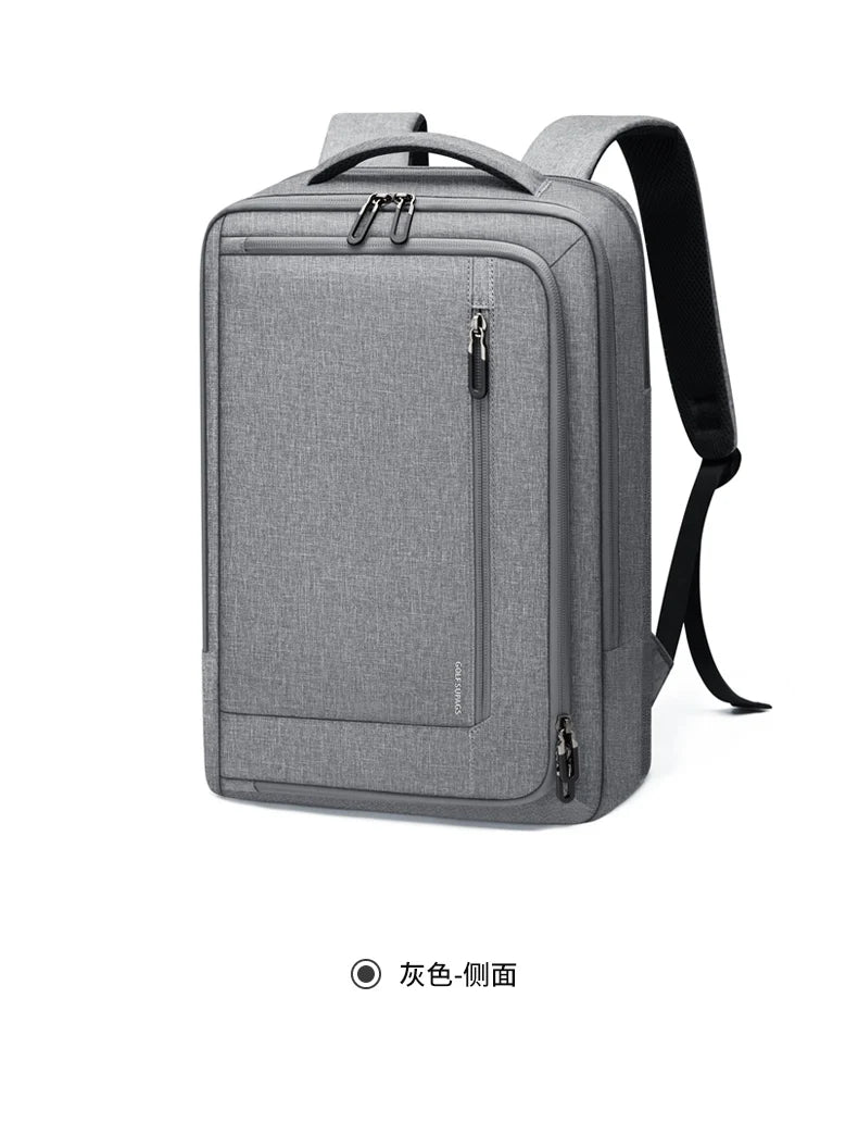 GOLF Business Laptop Backpack Slim Waterproof Men Back Pack Black Lightweight Notebook Bag 15 6 Inch With Compartment Shockproof