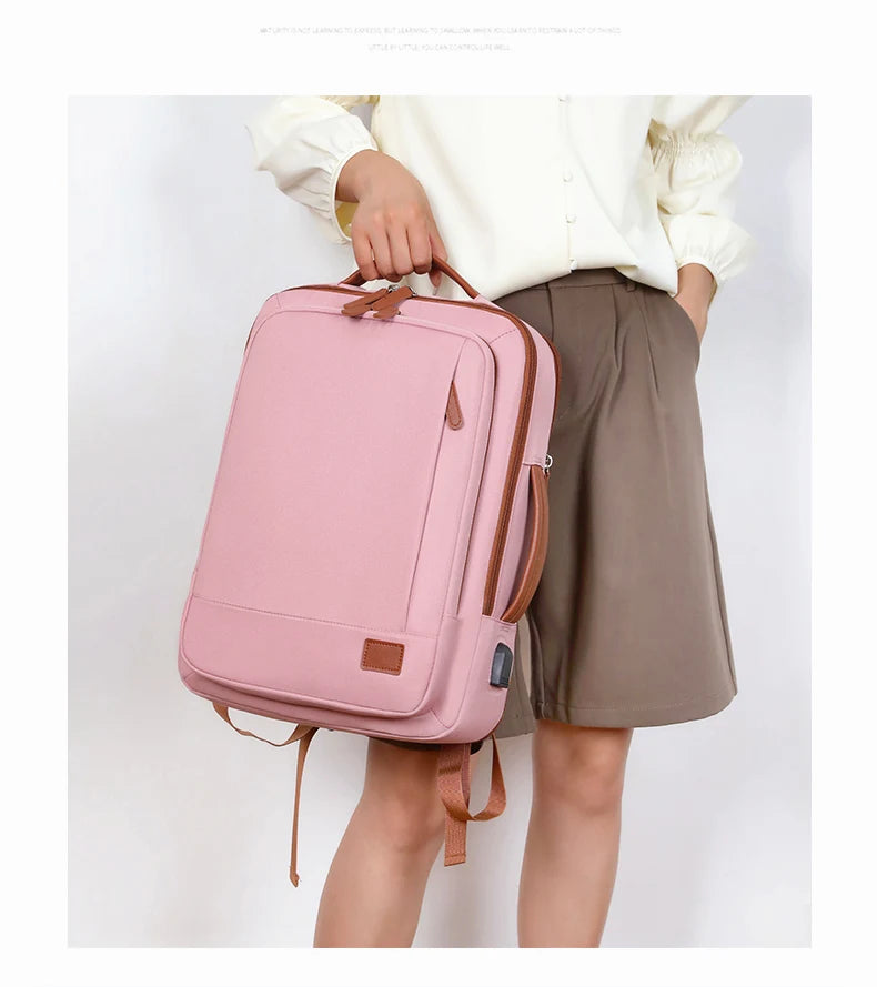 Business - style double - shoulder backpacks. They are large - capacity unisex backpacks with a sense of high - end. They are co