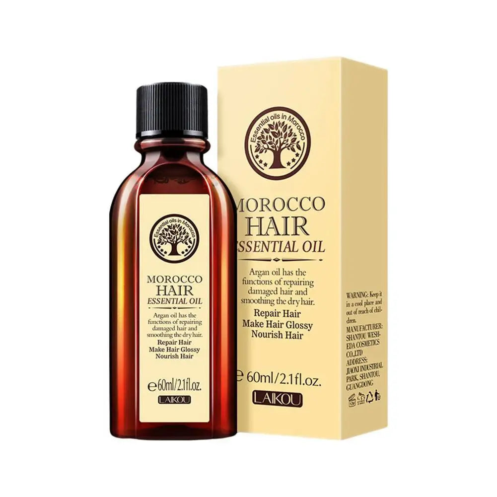 Moroccan Argan Oil Hair Mask 50/60ml – Leave-In Treatment for Frizz Control, Hydration & Split Ends Repair, Salon/Home Use