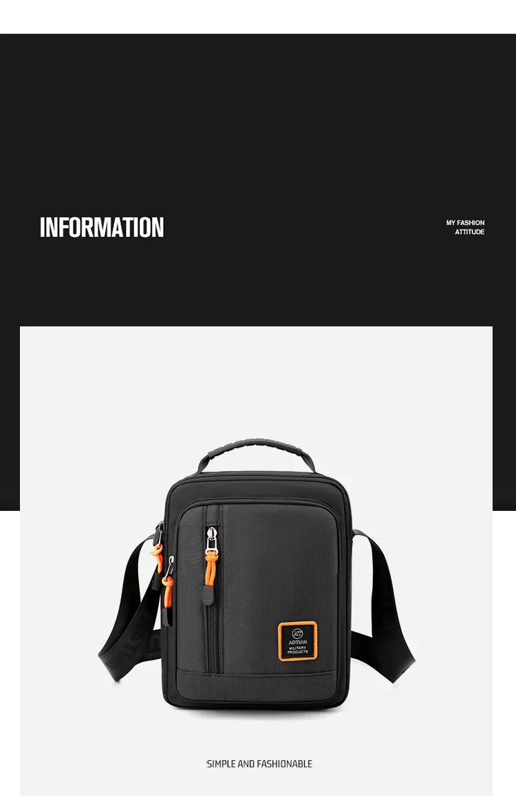 Multi-Function Men's Bag High Quality Nylon Man Messenger Bag Crossbody Bags Fashion Casual Men's Small Bag Handbag Shoulder