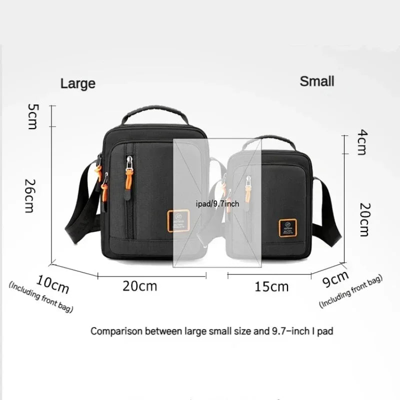 Multi-Function Men's Bag High Quality Nylon Man Messenger Bag Crossbody Bags Fashion Casual Men's Small Bag Handbag Shoulder