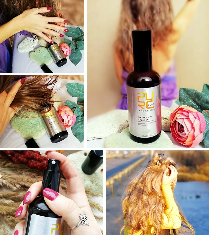 Layden Pure Argan Oil Moisturizes and Conditions Scalp Roots and Strands to Help Support Thick, Full, Healthy-looking Hair