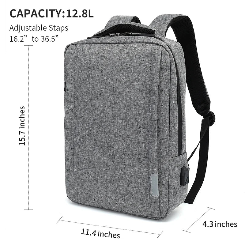 Women Men's Oxford Business Backpack 16 Inch Laptop Bag Students' School Books Bags Waterproof USB Charging Travel Backpacks