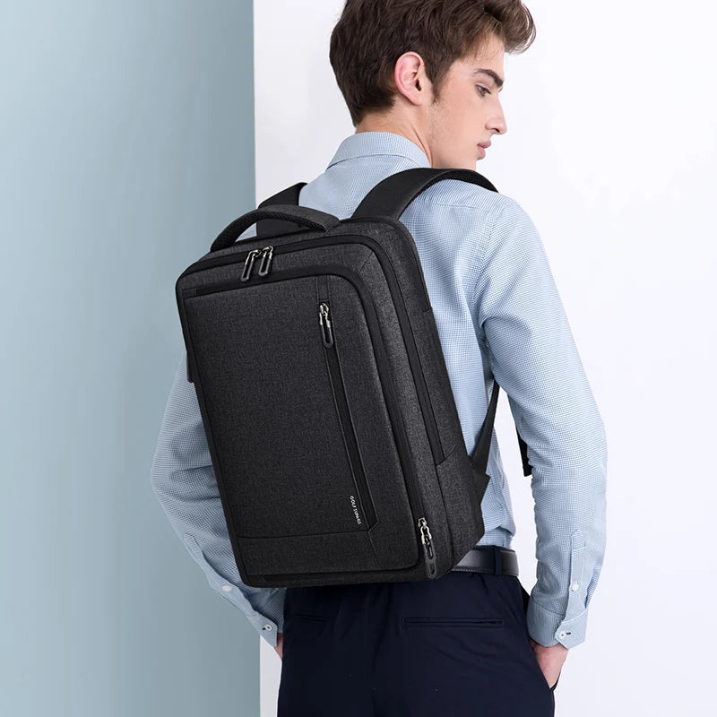 GOLF Business Laptop Backpack Slim Waterproof Men Back Pack Black Lightweight Notebook Bag 15 6 Inch With Compartment Shockproof
