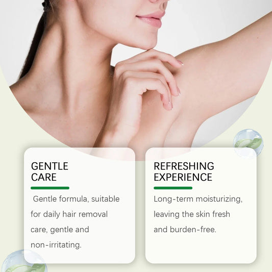 Crema Depilatoria all'Aloe Vera OceAura 50g – Depilazione Delicata e Idratante per Gambe, Ascelle e Tutto il Corpo