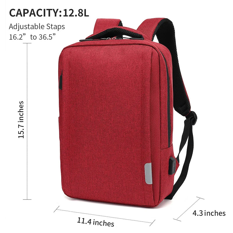 Women Men's Oxford Business Backpack 16 Inch Laptop Bag Students' School Books Bags Waterproof USB Charging Travel Backpacks