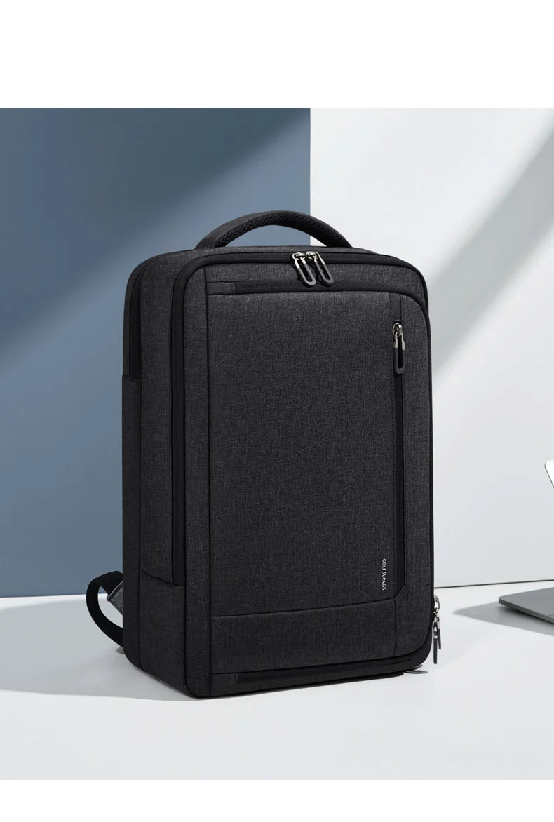 GOLF Business Laptop Backpack Slim Waterproof Men Back Pack Black Lightweight Notebook Bag 15 6 Inch With Compartment Shockproof