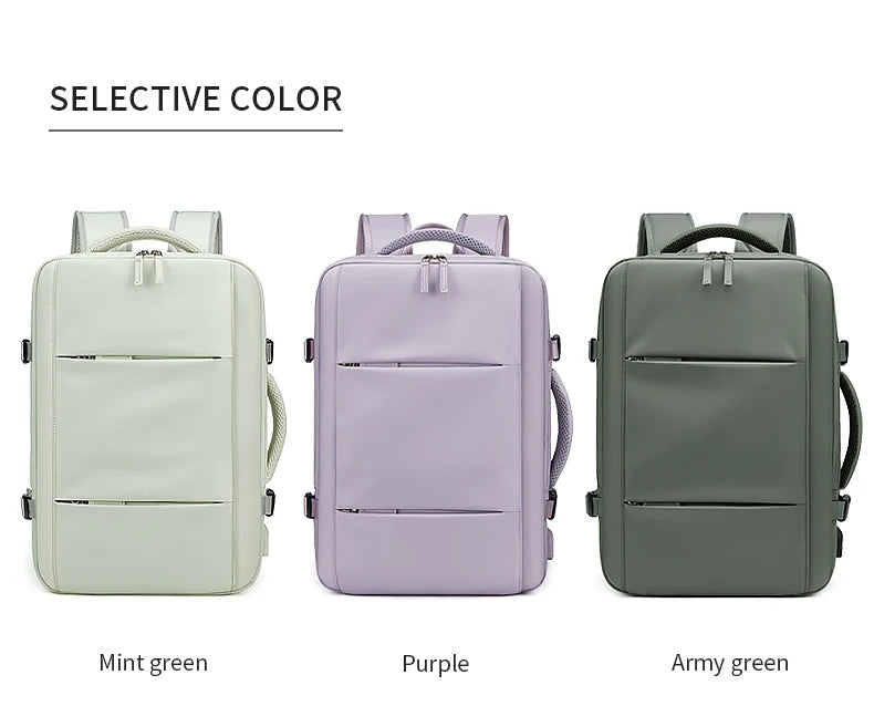 Travel Backpack For Men Expanded 39L hiking Business Laptop Backpack For Women USB charging 17 inch waterproof school Backpack