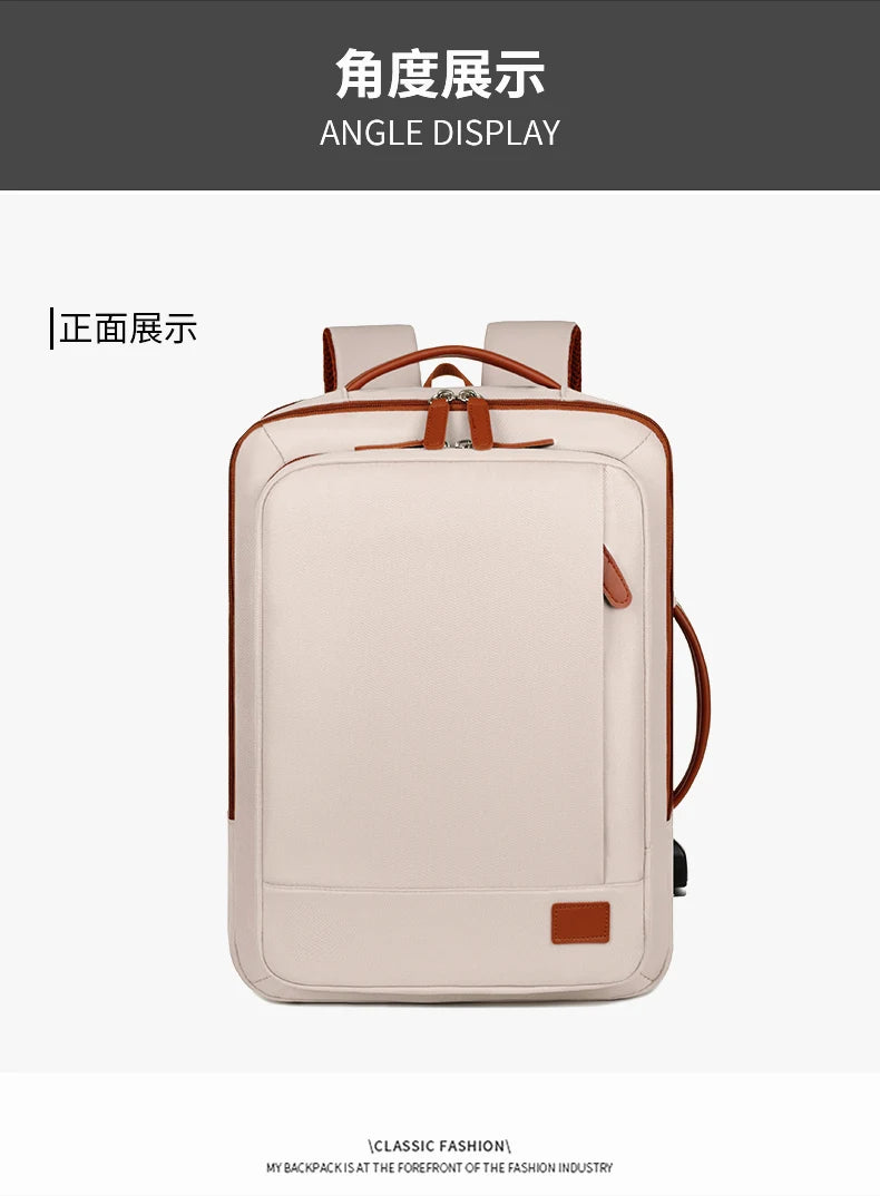 Business - style double - shoulder backpacks. They are large - capacity unisex backpacks with a sense of high - end. They are co