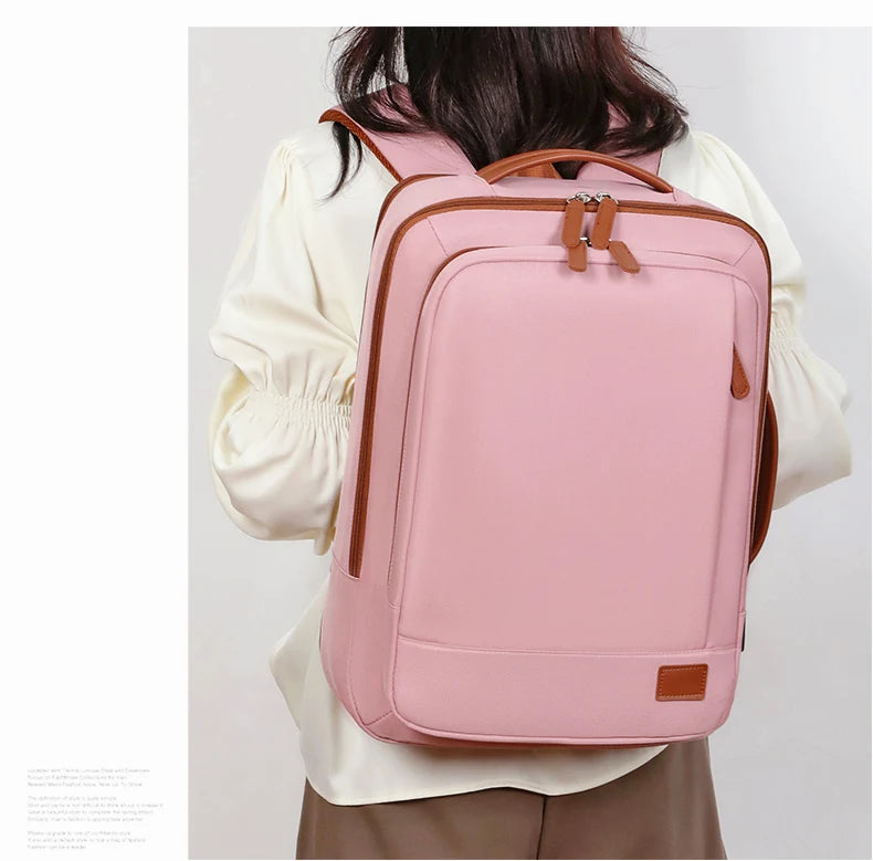 Business - style double - shoulder backpacks. They are large - capacity unisex backpacks with a sense of high - end. They are co