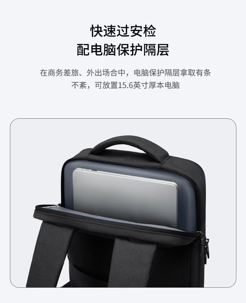 GOLF Business Laptop Backpack Slim Waterproof Men Back Pack Black Lightweight Notebook Bag 15 6 Inch With Compartment Shockproof