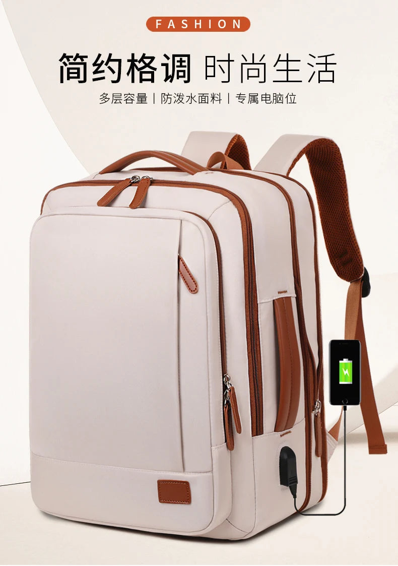 Business - style double - shoulder backpacks. They are large - capacity unisex backpacks with a sense of high - end. They are co