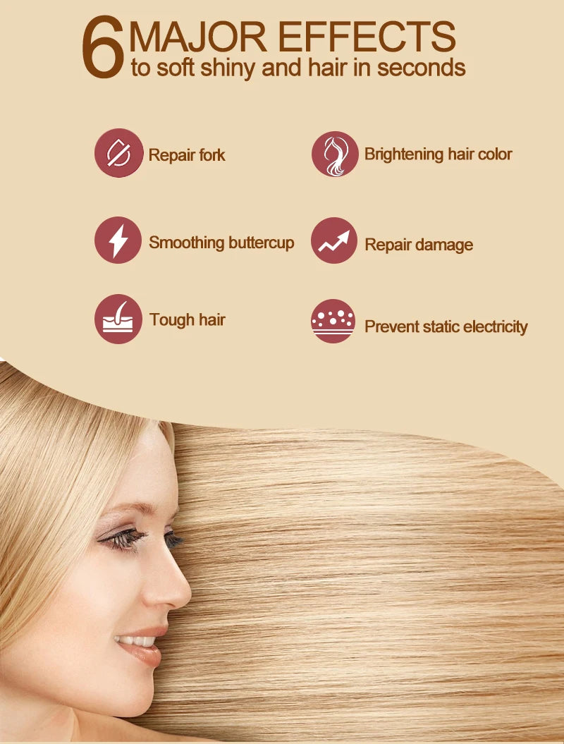 PURC Magical Hair Mask Argan Oil Keratin Hair Treatment Smoothing Straightening Repair Dry Damage Masks Hair Care