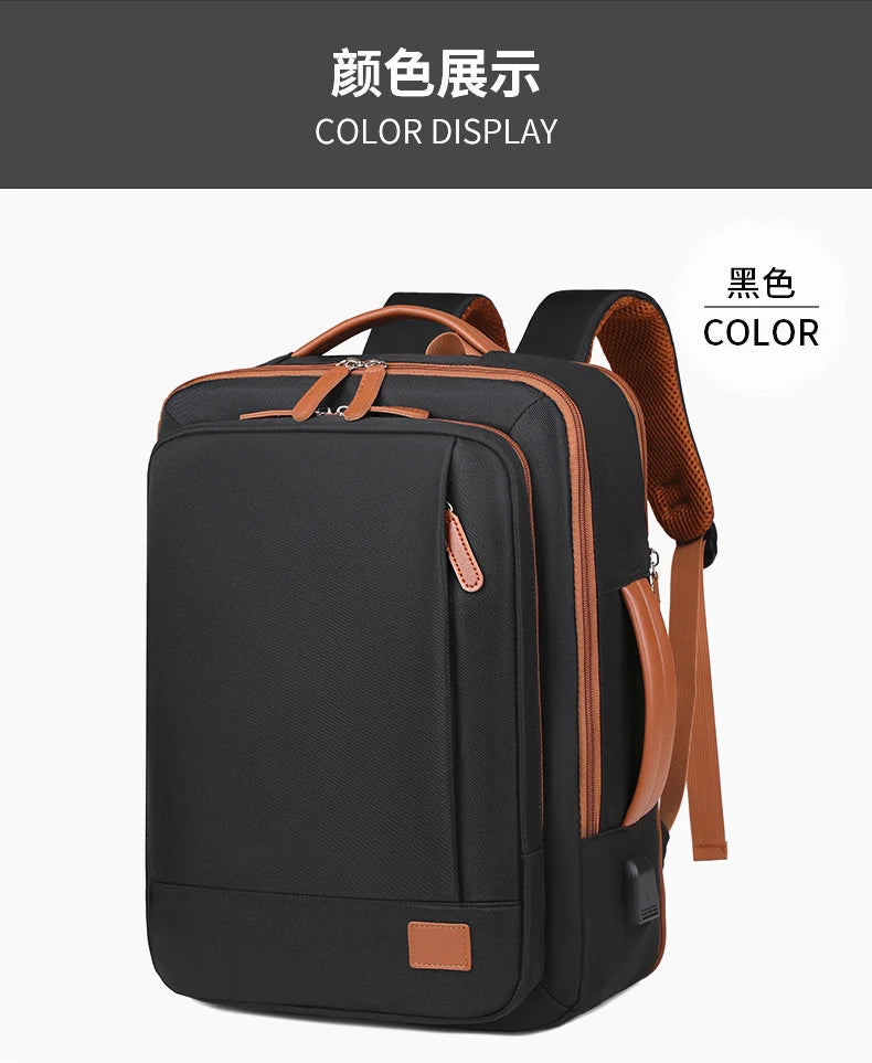 Business - style double - shoulder backpacks. They are large - capacity unisex backpacks with a sense of high - end. They are co