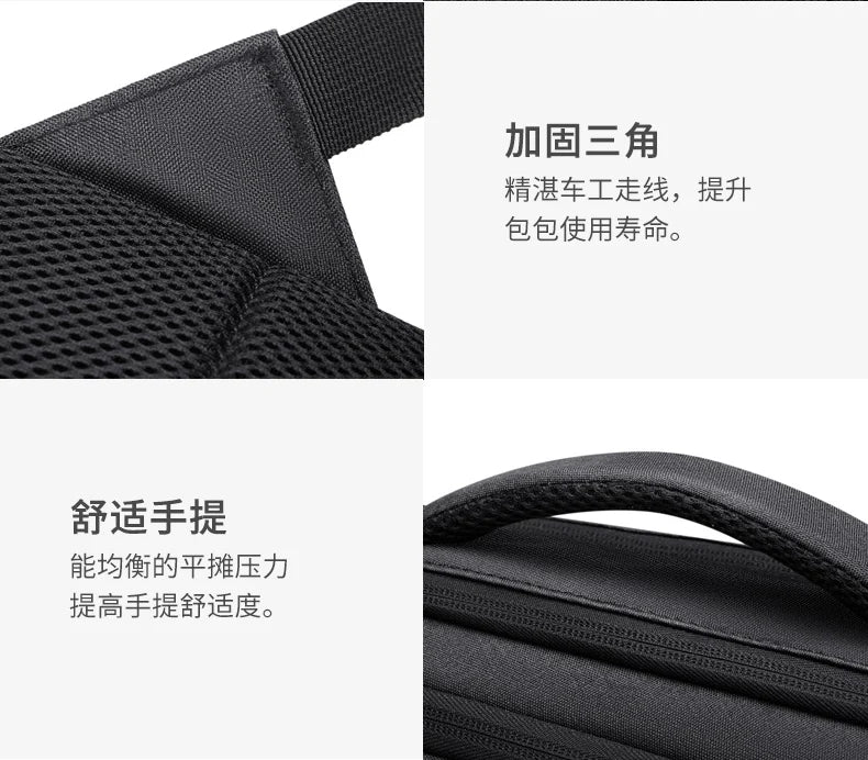 GOLF Business Laptop Backpack Slim Waterproof Men Back Pack Black Lightweight Notebook Bag 15 6 Inch With Compartment Shockproof