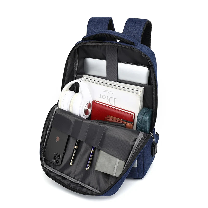 Women Men's Oxford Business Backpack 16 Inch Laptop Bag Students' School Books Bags Waterproof USB Charging Travel Backpacks