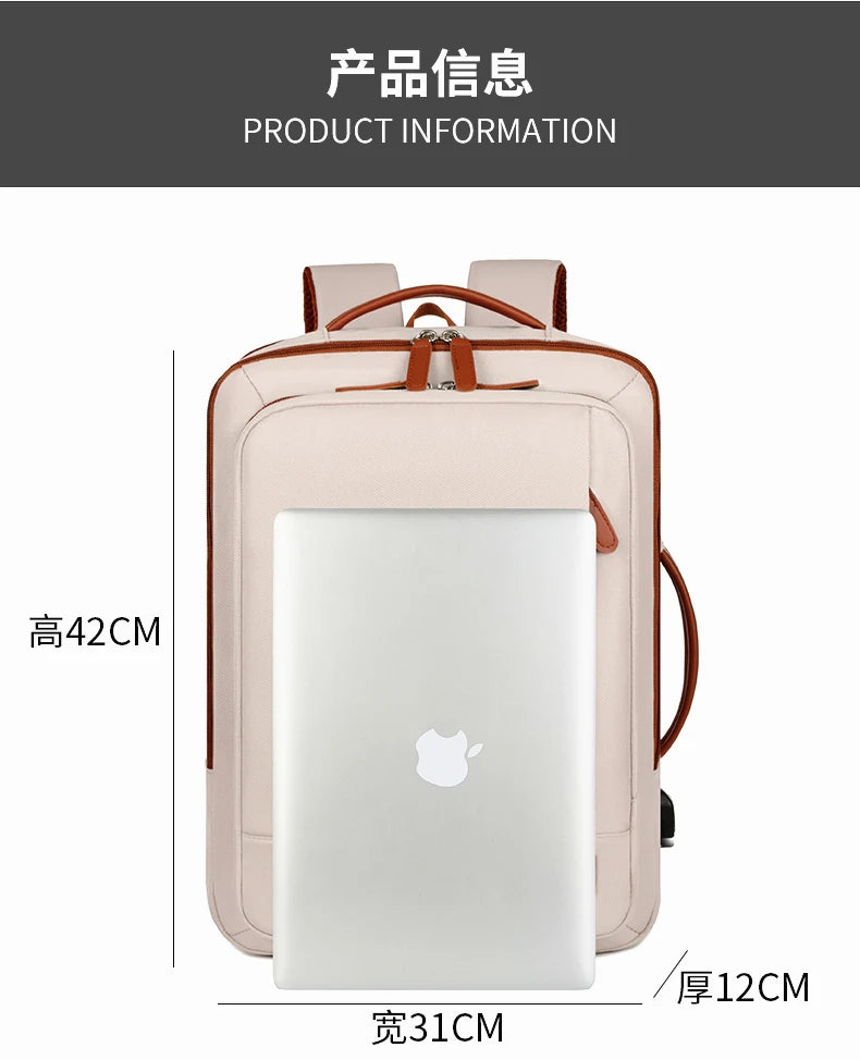 Business - style double - shoulder backpacks. They are large - capacity unisex backpacks with a sense of high - end. They are co