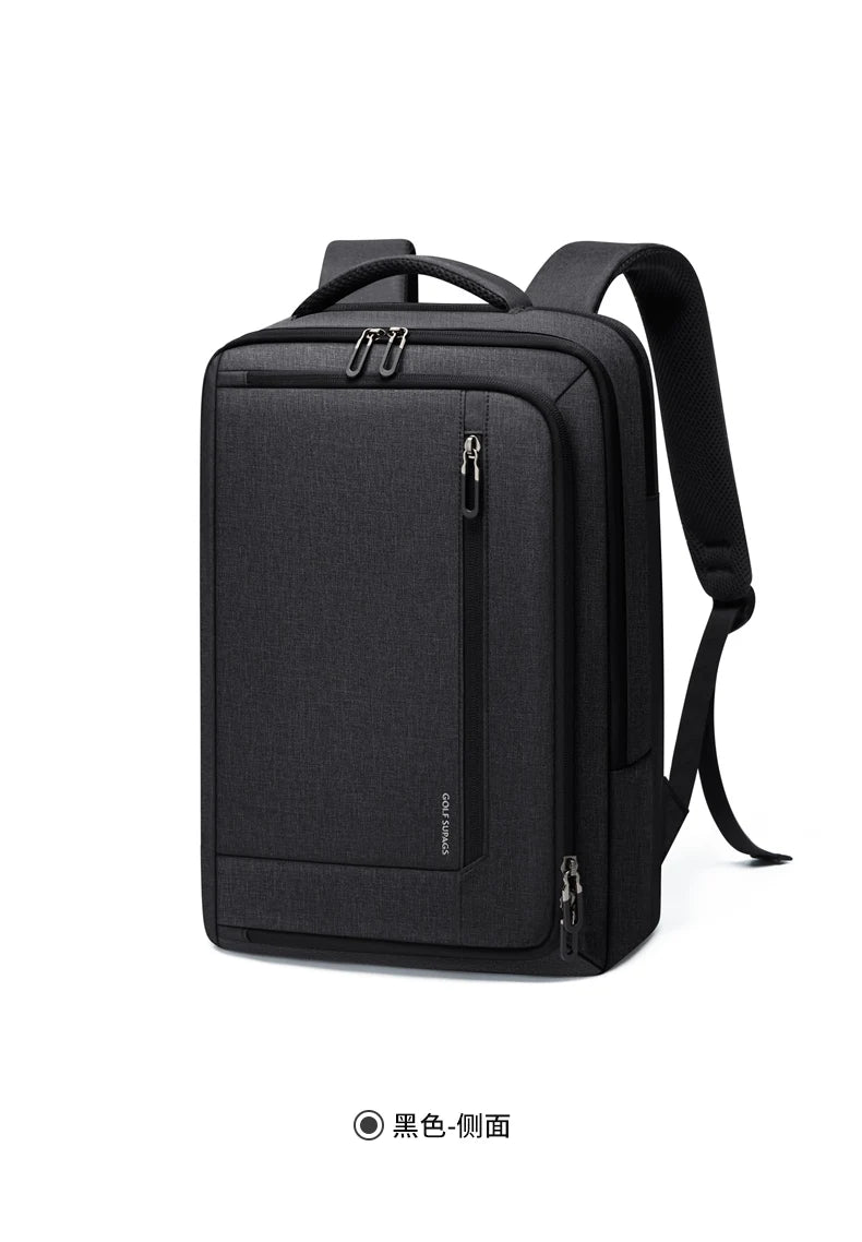 GOLF Business Laptop Backpack Slim Waterproof Men Back Pack Black Lightweight Notebook Bag 15 6 Inch With Compartment Shockproof