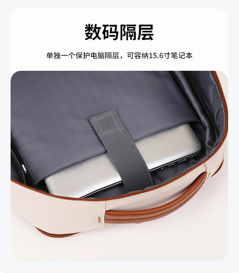 Business - style double - shoulder backpacks. They are large - capacity unisex backpacks with a sense of high - end. They are co