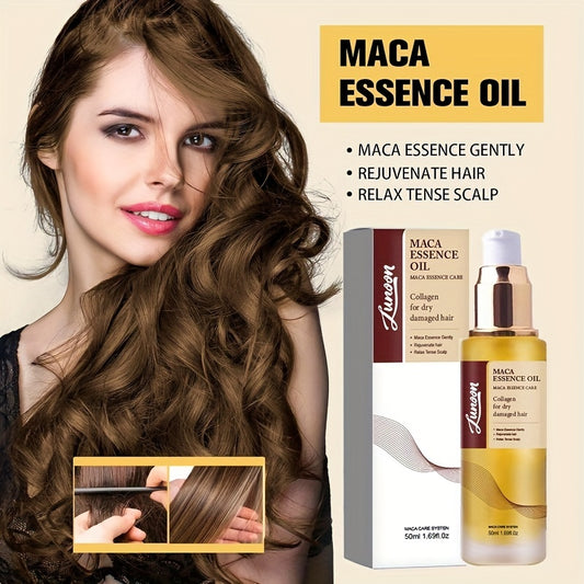 Moroccan Argan Oil For Hair- Cold Press Argan Essential Oil For Hair Care, Power Collagen Hair Mask For Dry Frizzy Curly Or Straight Fine Hair, Long-Lasting Nourishing (2 Pcs)
