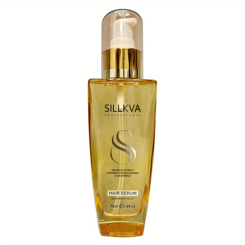 SILLKVA Argan Oil Hair Serum For Dry, Flyaway & Frizzy Hair