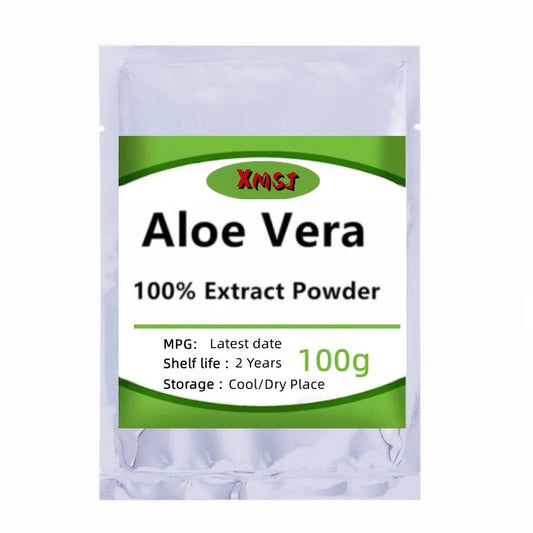 Polvere di Estratto di Aloe Vera Pura – Anti-Età, Schiarente, Idratante e Antibatterica – Uso Cosmetico DIY (50g / 100g / 250g / 500g / 1000g)