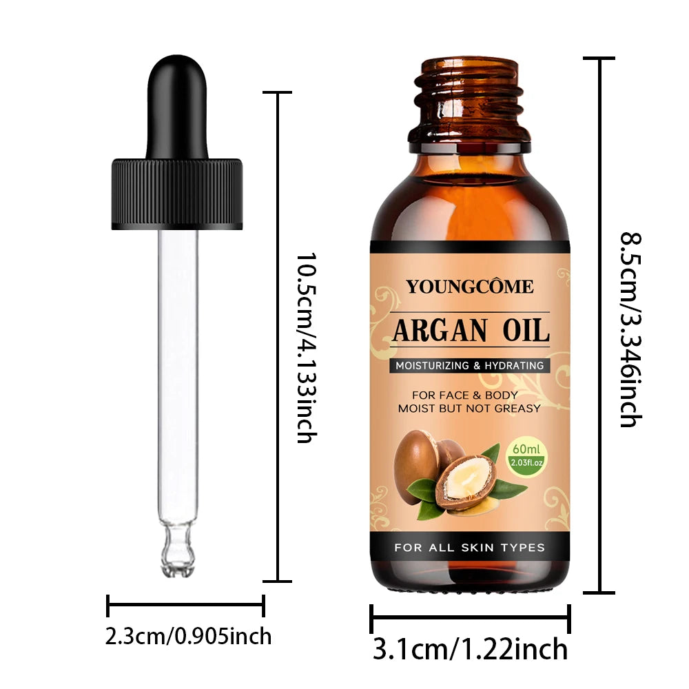 Moroccan Argan Oil Hair Serum Lightweight Hair Oil Mist For Split Ends, Frizzy Hair And Flyaways, Hair Oil Repair- Gloss Shine