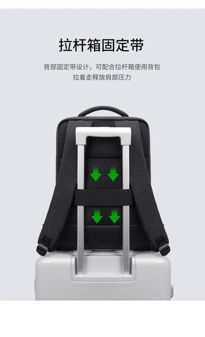 GOLF Business Laptop Backpack Slim Waterproof Men Back Pack Black Lightweight Notebook Bag 15 6 Inch With Compartment Shockproof
